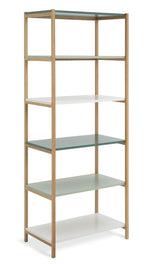 Jive Tall Shelving Unit - Green | Stylish Display Feature