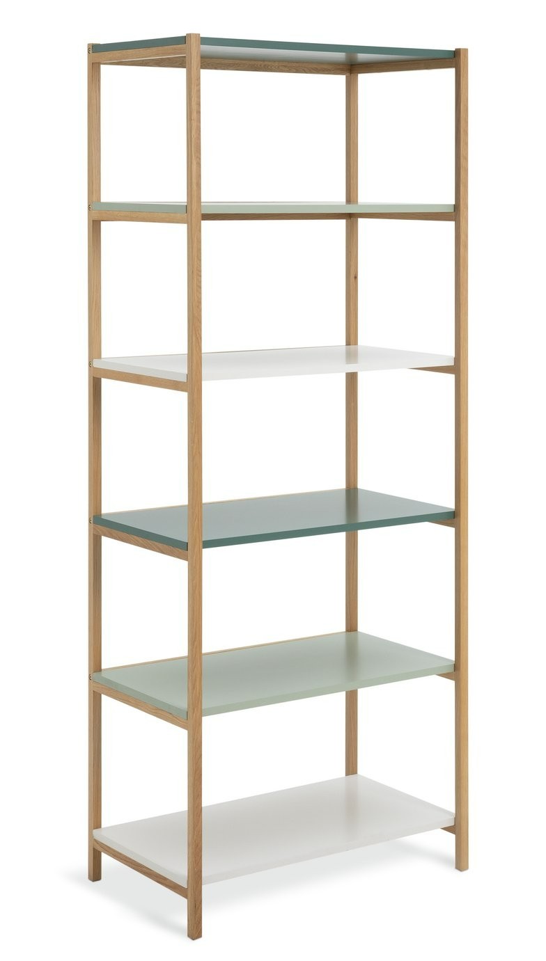 Jive Tall Shelving Unit - Green | Stylish Display Feature