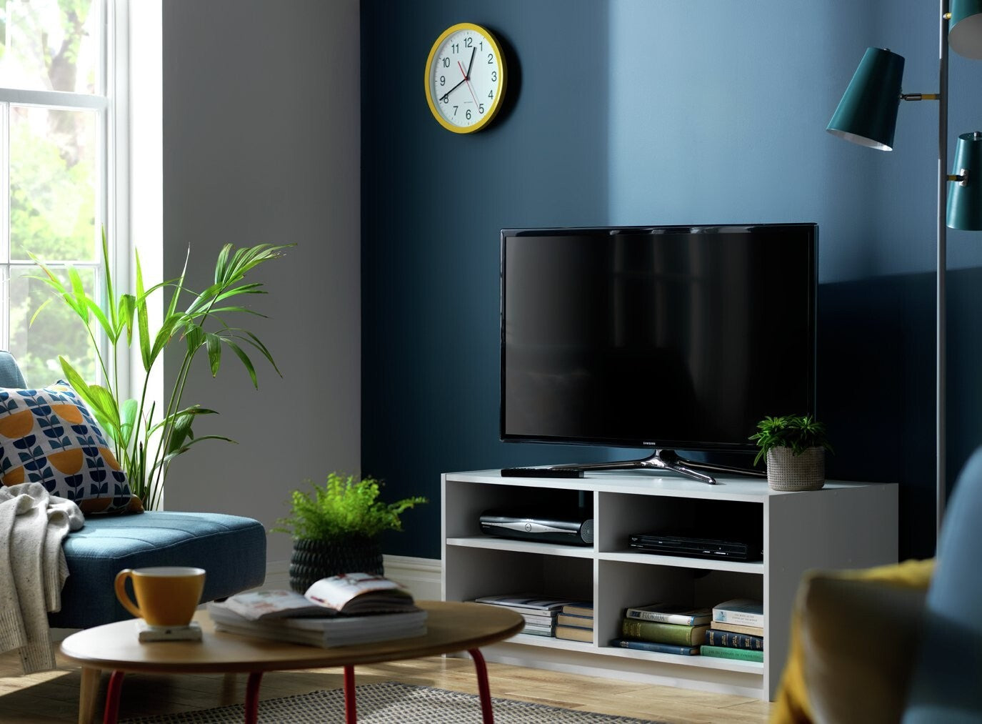 Maine Modular TV Unit - Grey | Grey TV Stand Cabinet Storage Media Unit Modern