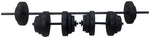 Opti Vinyl Dumbbell and Barbell Set - 50kg | Adjustable Dumbbells and Bar Set