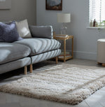 Habitat Airmaster Plain Sand Shaggy Rug - 170x120cm