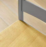 Chicago Solid Wood Bar Stool Grey | Kitchen Breakfast Bar Chair