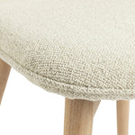 Habitat Laurel Pair of Fabric Dining Chairs - Cream