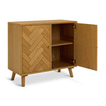 Afram 2 Door Sideboard - Natural | Buffet Cabinet Natural Wood