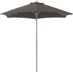 Home 2m Water Repellent Garden Parasol - Black | Outdoor Patio Umbrella