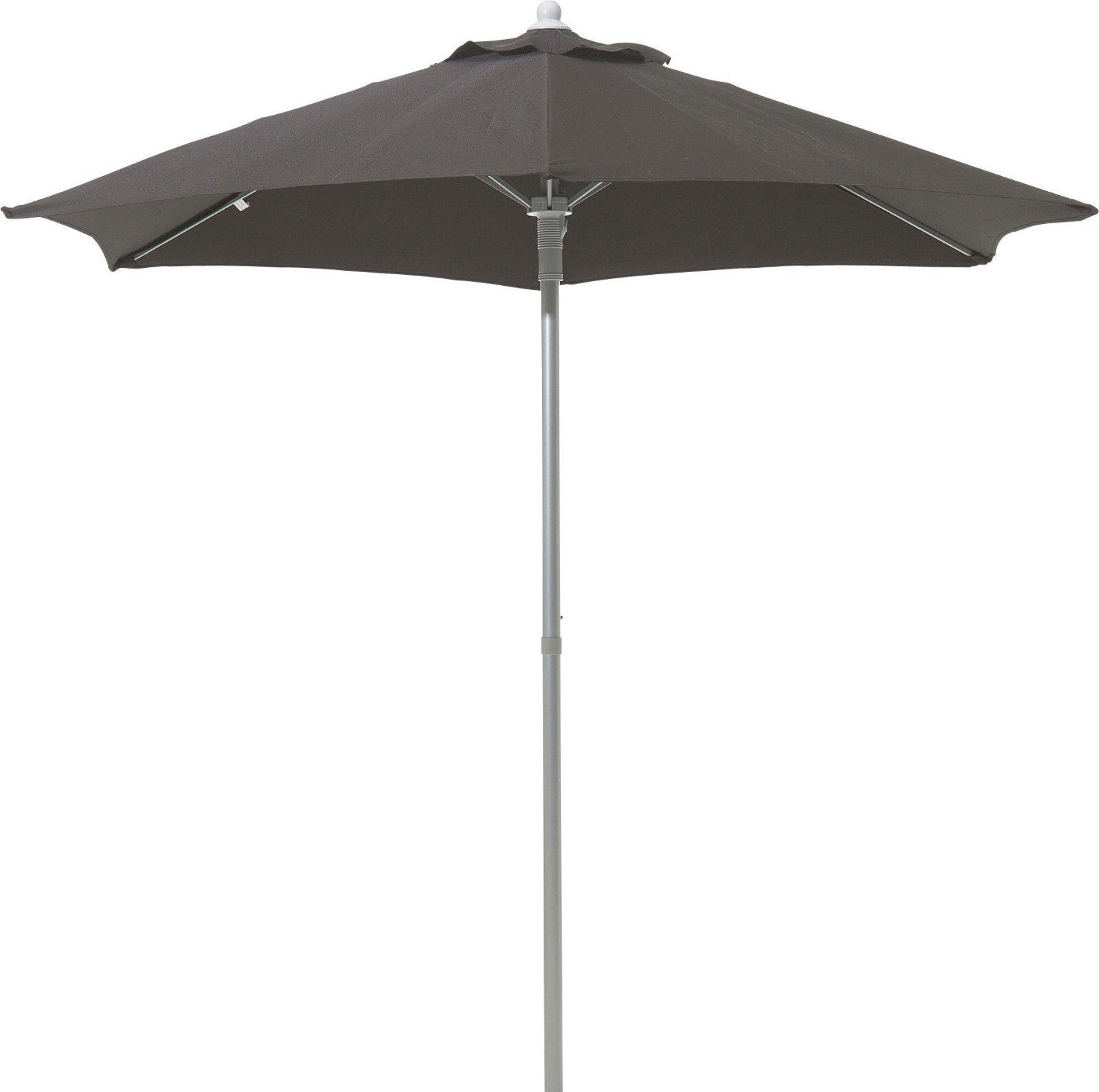Home 2m Water Repellent Garden Parasol - Black | Outdoor Patio Umbrella