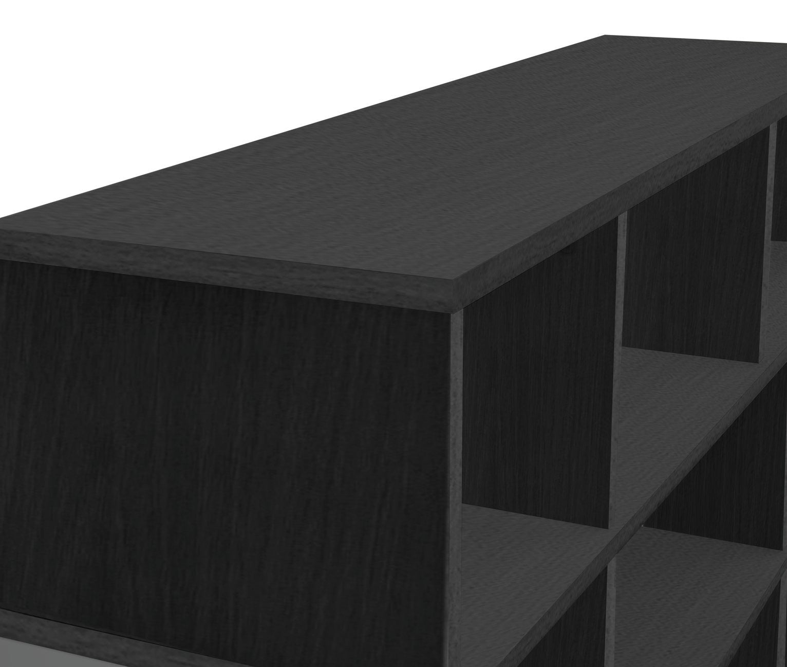Home Cube Wide Shelving Unit - Black | Wide Display Solution