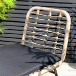 Habitat 2 Seater Bamboo Garden Bar Bistro Set | Outdoor Patio Table Chairs