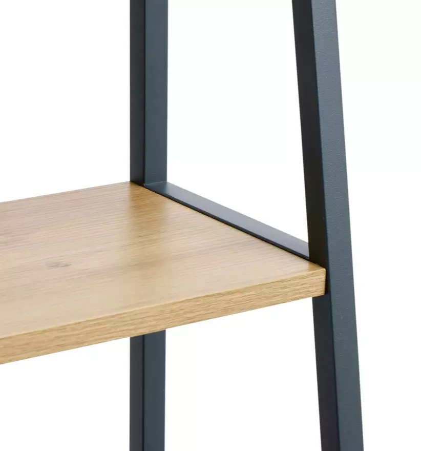 Home Loft Living 4 Tier Shelving Unit Oak | Freestanding Display Shelves Storage