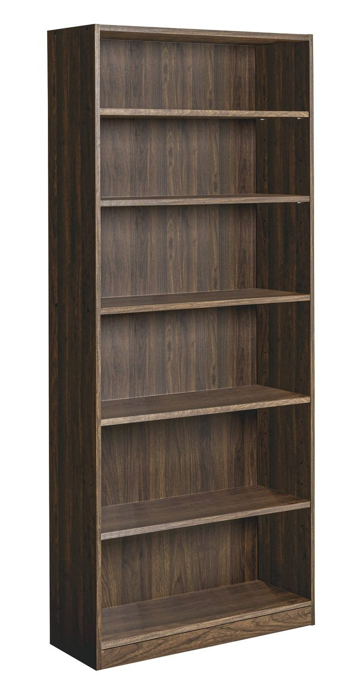 Maine Deep Bookcase - Walnut | Modern Durable Interior Tall Books Organizer