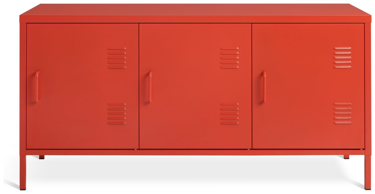 Stevie 3 Door Locker - Red | Steel Storage Space