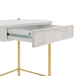 Habitat Dulcie 1 Drawer Office Desk - Marble Effect