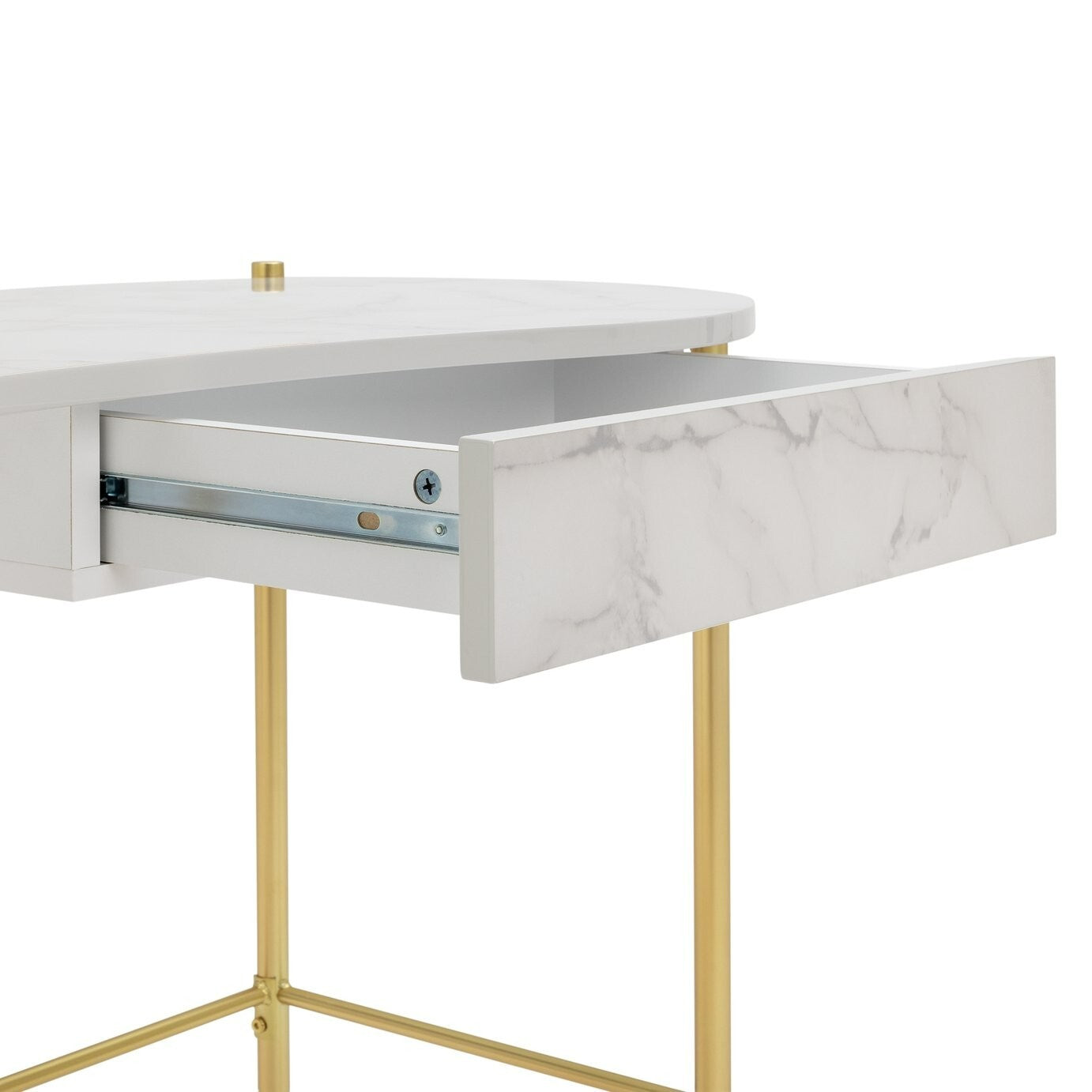Habitat Dulcie 1 Drawer Office Desk - Marble Effect