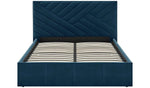 Luca Double End Lift Ottoman Bed - Navy