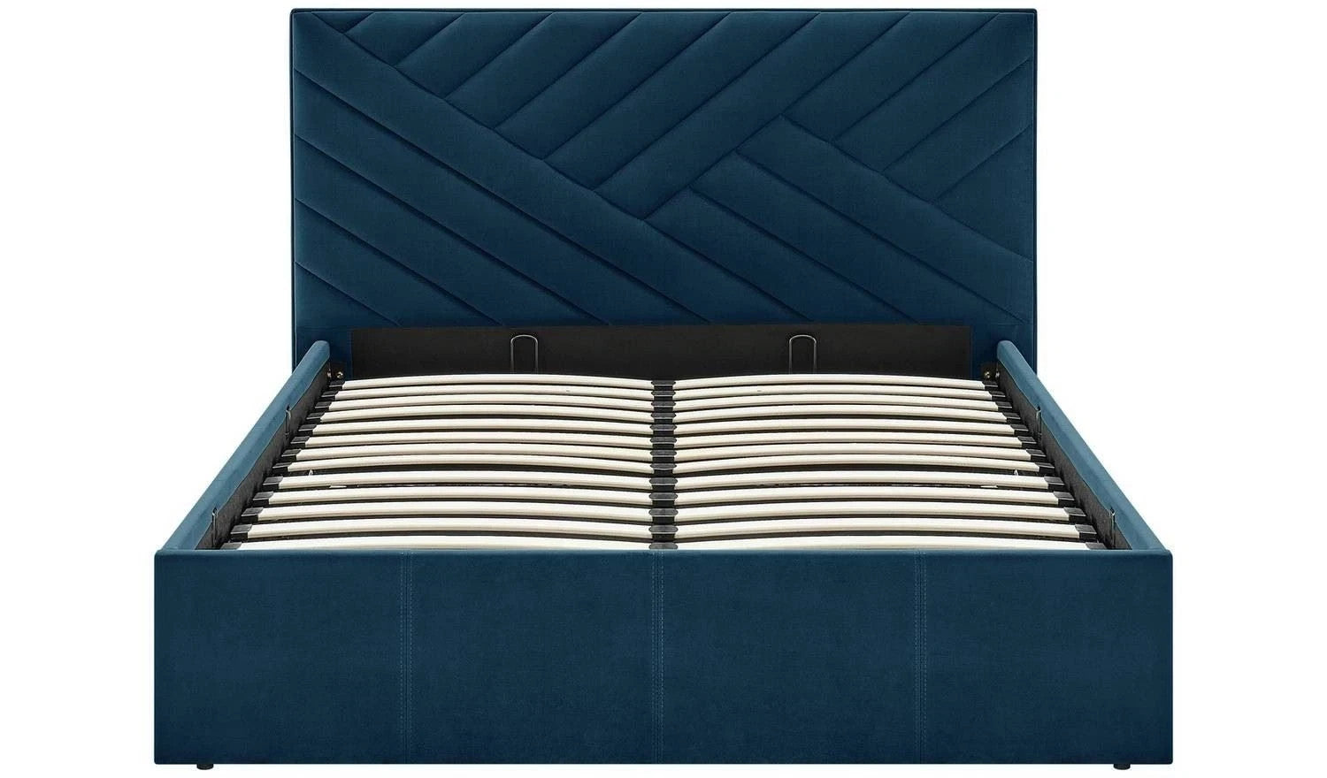 Luca Double End Lift Ottoman Bed - Navy