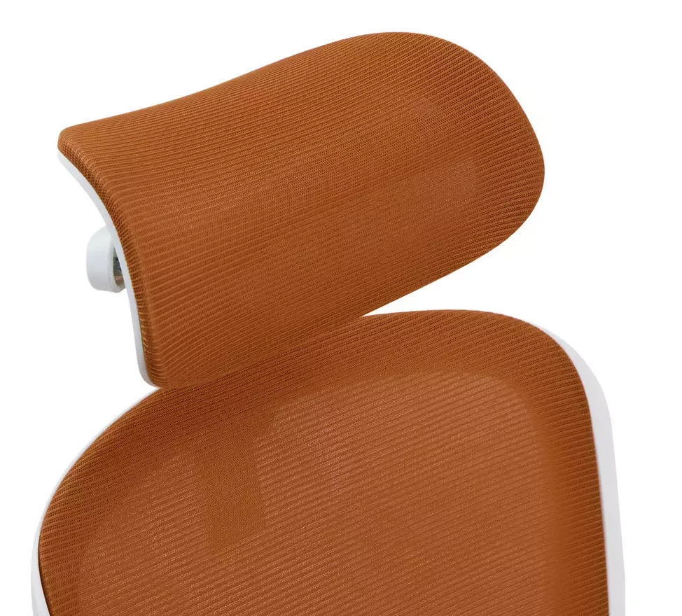 Oxley Mesh Plastic Chair Orange | Modern Dining Kitchen Garden Chair Furniture