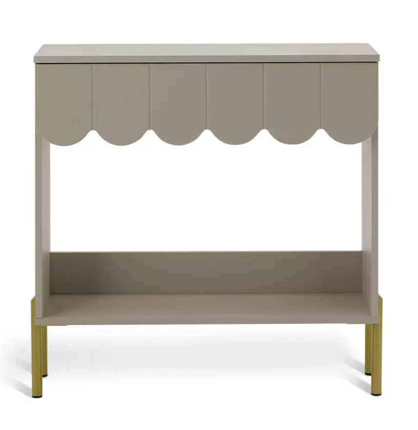Fala 1 Drawer Console Table Natural | Hallway Storage Furniture Unit