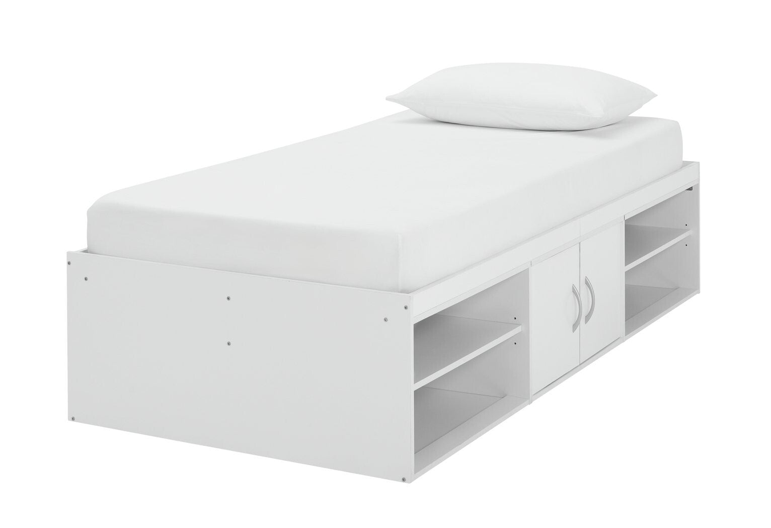 Freddie Cabin Bed Frame - White | Kids Bedroom Furniture with Underbed Storage