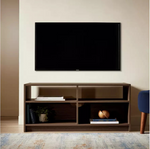Home Maine TV Unit Walnut | Modern Living Room TV Stand Cabinet Furniture