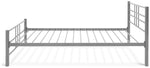 Home Atlas Single Metal Bed Frame - Silver