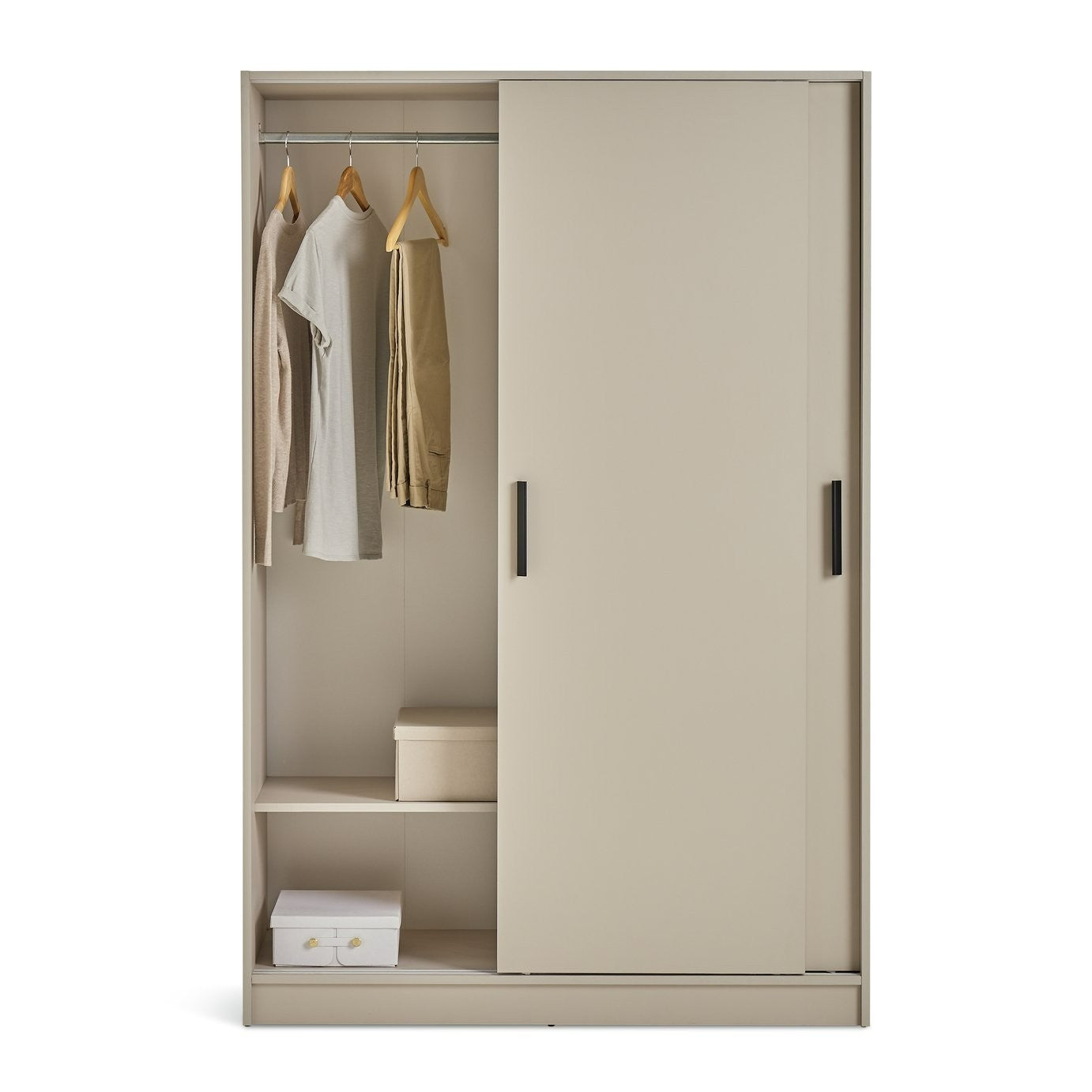 Home Nova 2 Door Sliding Wardrobe - Beige | Modern sliding door closet