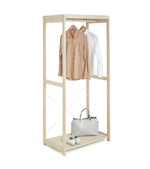 Habitat Flicka Open Single Rail Wardrobe - Pine | Clothes Rack, Hanging Rail, Sl