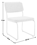 Habitat 60 Duomo Metal Dining Chair - Silver