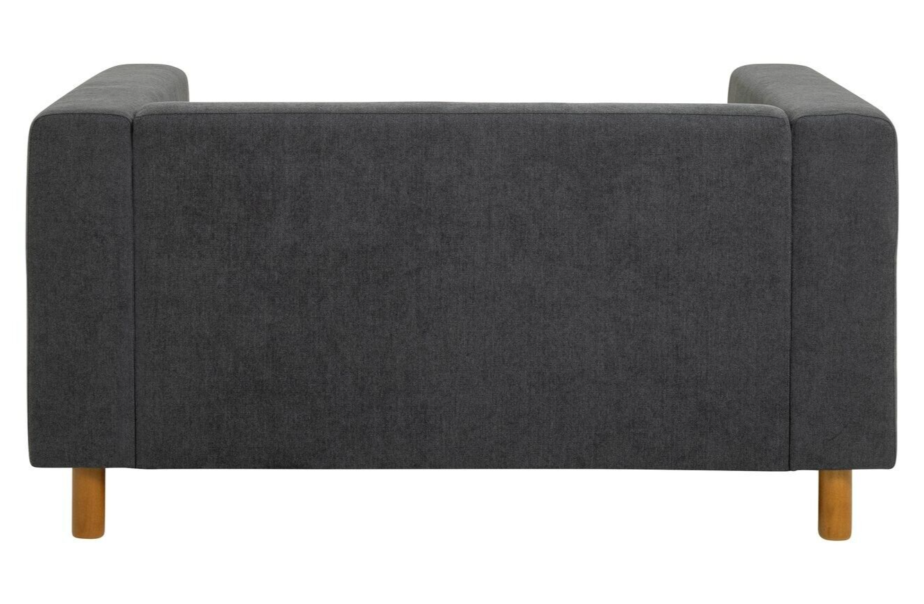 Moda Fabric Compact 2 Seater Sofa - Grey
