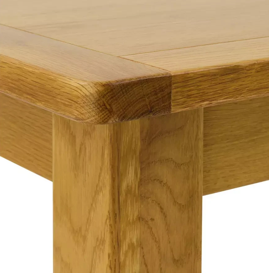 Home Ashwell Oak Extending Dining Table | Wooden Dining Room Furniture Table