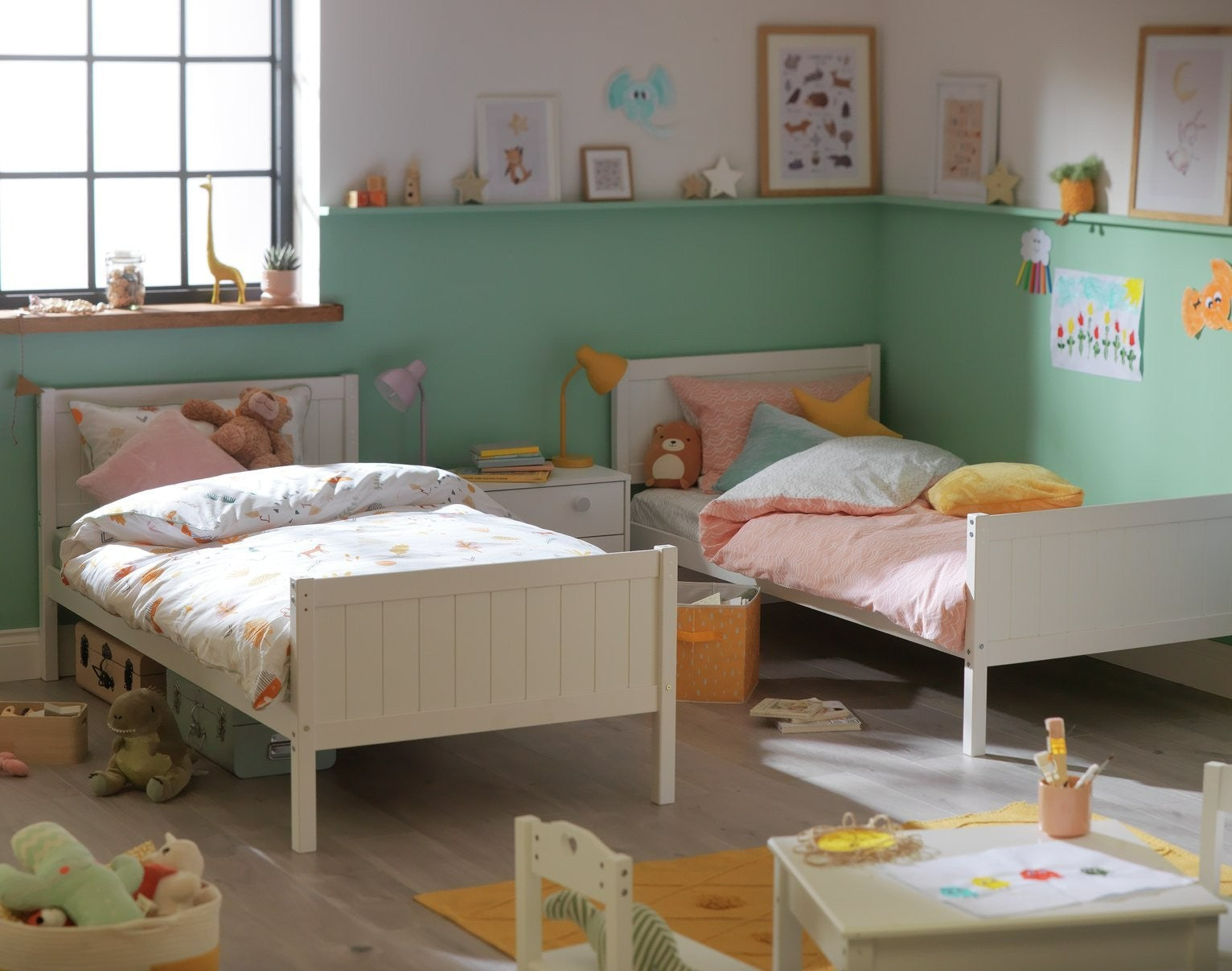 Detachable Bunk Bed Frame - White ( Used )