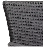 Keter Iowa 2 Seater Rattan Effect Garden Bistro Set-Graphite