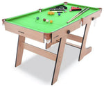 Hy-Pro 6ft Folding Snooker and Pool Table - Oak (B Grade)