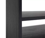 Home Squares 1 Drawer TV Unit - Black | Black TV Stand Cabinet Oak Effect Media