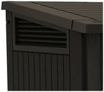Keter Store It Out Midi 880L Garden Storage Box - Brown | Outdoor Tool Storage