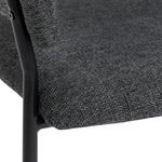 Habitat Sawyer Pair of Fabric Dining Chairs - Charcoal