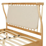 Hugh Wooden Kingsize Bed - Light Wood | Comfort Retro Look Bed