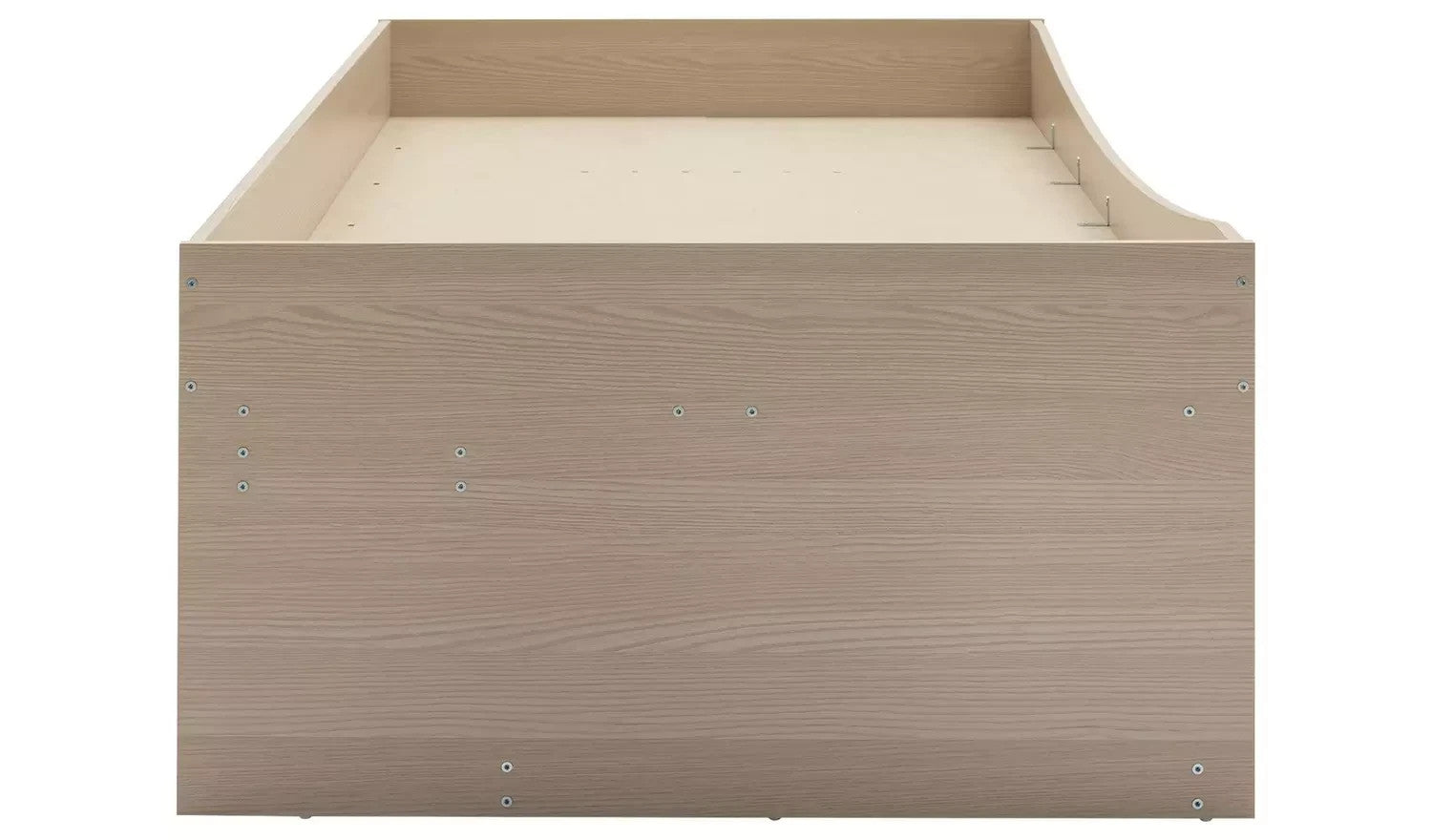 Malibu Storage Cabin Bed White & Acacia | Kids Bedroom Bed with Storage