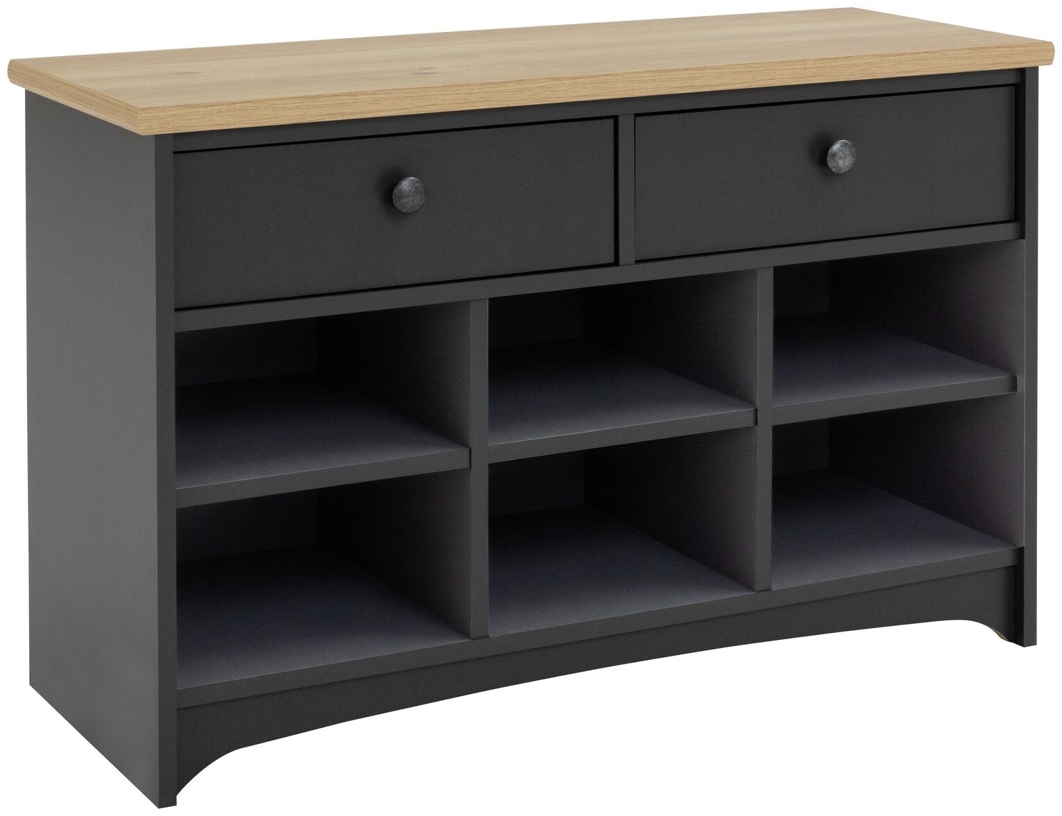 Baltimore 3 Shelf Shoe Bench - Anthracite
