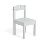 Mia Kids Table & 2 Chairs - White