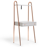 Habitat Valence 1 Drawer Ladder Desk - Grey | Home Office Desk with Storage Draw