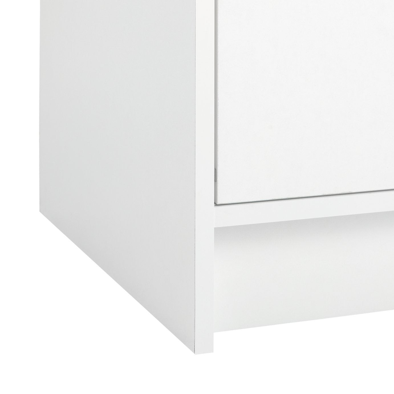 Home Malibu 1 Door Sliding Wardrobe - White | small space wardrobe