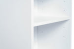 Maine Narrow Bookcase - White ( B Grade 39252 )