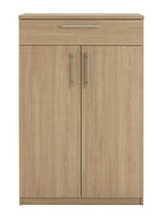 Brisbane 2 Door Shoe Storage Cabinet - Oak