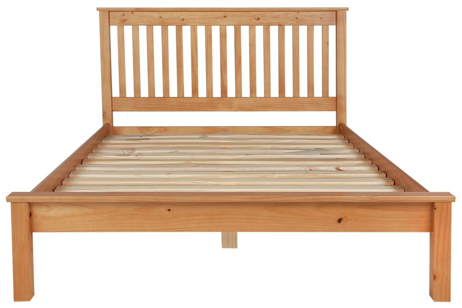 Aspley Small Double Wooden Bed Frame - Oak Stain