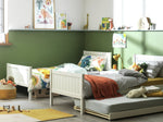 Detachable Bunk Bed with Trundle - White | Convertible Bedroom Setup