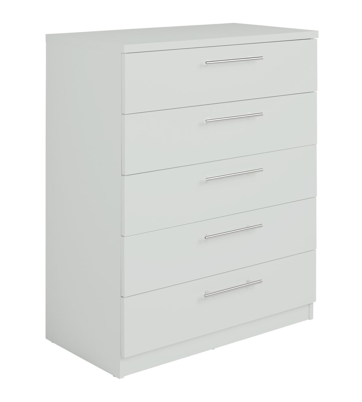 Home Brisbane 5 drawers Chest â€“ Grey