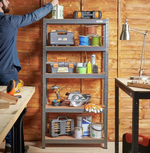VonHaus 5 Tier Heavy Duty Shelving Unit | Garage Storage Shelving Rack