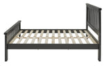 Aubrey Double Wooden Bed Frame - Charcoal | Simple style of shaker furniture