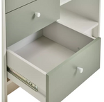 Malibu Kids 6 Drawer Chest - Sage Green & White (B Grade)