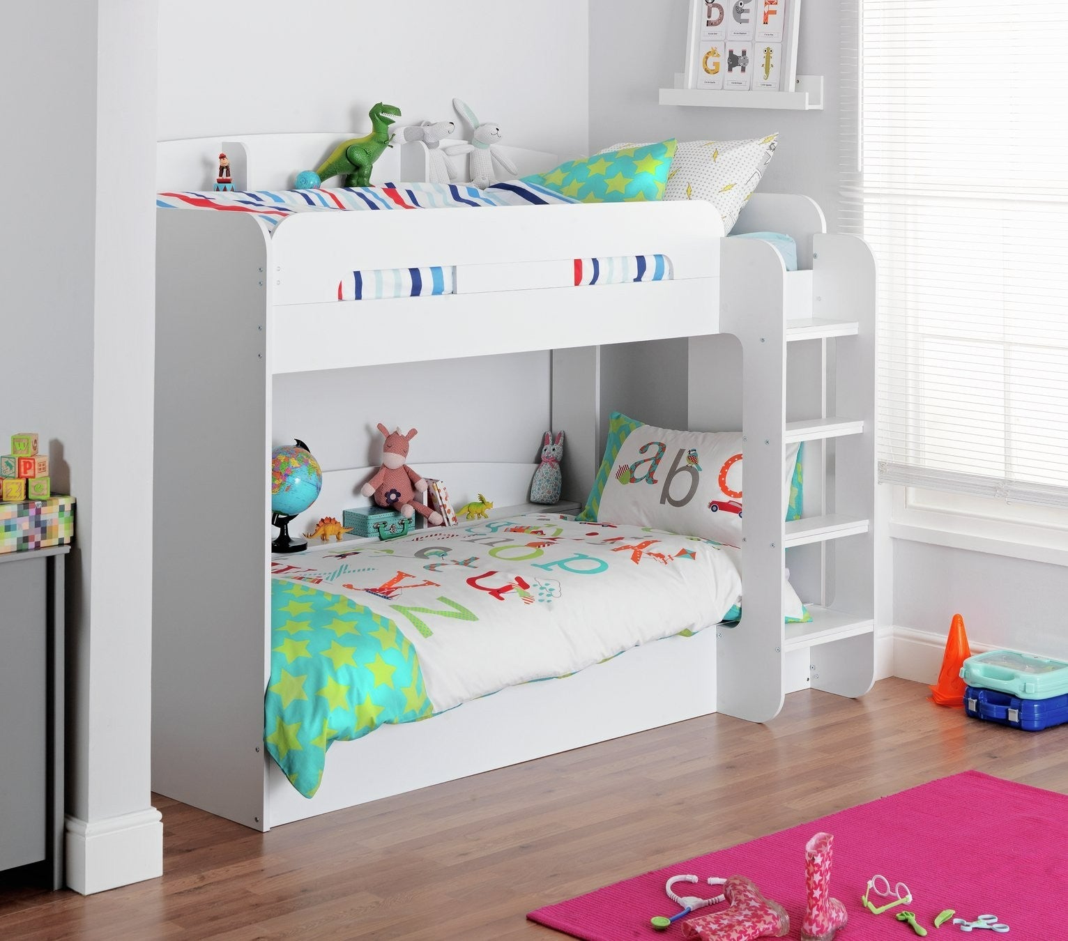 Ultimate Bunk Bed Frame - White | Multi Level Bedroom Setup